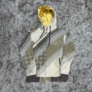 Men’s Vintage Billabong Full Zip Gold Jacket Size Large Pullover Sweatshirt